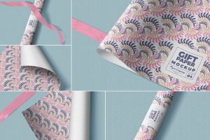 Gift Wrapping Paper Mockups