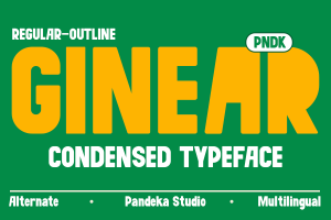 Ginear – Food Fun Font