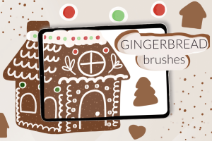 Gingerbread creator kit for Procreate