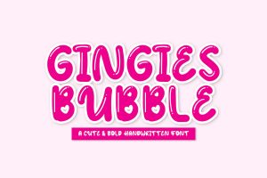 Gingies Bubble – Handwritten Font