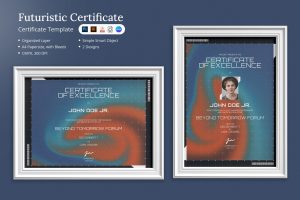 Girad – Futuristic Certificate & Canva Template