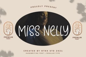 Girly handwriting font – Miss Nelly