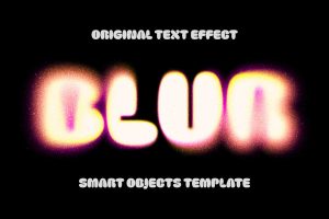 Glam Sparkles Blur Text Effect