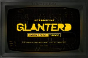 Glanterd – Variable Glitch Typeface