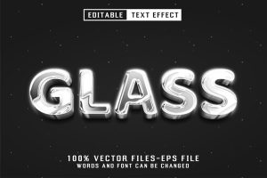 Glass 3d Text – Editable Text Effect