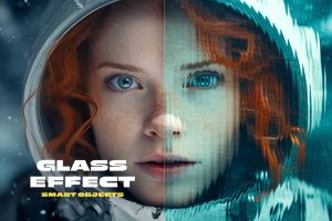 Glass Mask Photo Effect