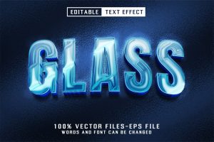 Glass Neon Text – Editable Text Effect