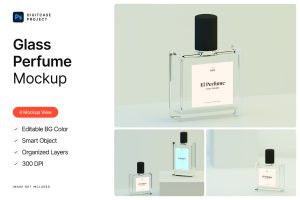 Glass Perfume Mockup