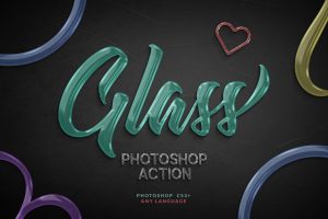 Glass Photoshop Action