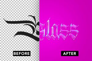 Glass Text Effect