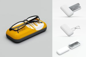Glasses and Cases Mockup Set