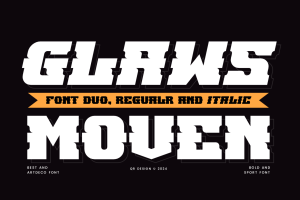 Glaws Moven – Athletics & Basketball Font