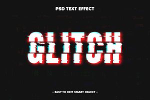 Glitch Futuristic Text Effect