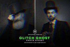 Glitch Ghost Photo Effect