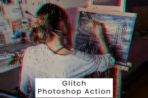 Glitch Photoshop Action