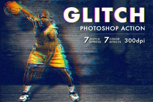 Glitch Photoshop Action