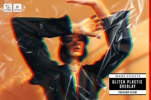 Glitch Plastic Overlay Effect