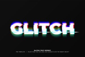 Glitch text effect