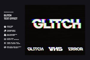 Glitch text effect