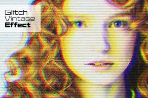 Glitch Vintage Photo Effect