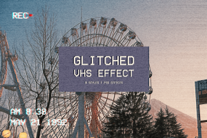 Glitched VHS Effect