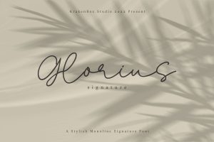 Glorius – Signature Font