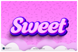 Glossy Candy Text Effect