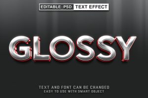 Glossy Editable Psd Text Effect