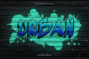 Glossy Graffiti Text Effect