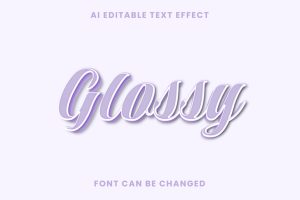 Glossy Text Effect