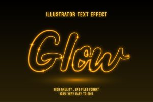 glow gold text effect