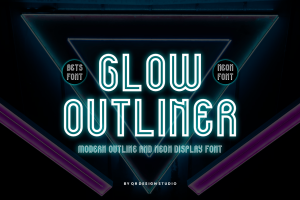 Glow Outliner – Futuristic & Neon Font