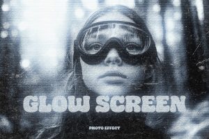 Glow Screen Art Print Photo Effect