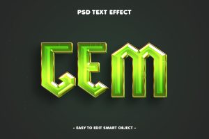 Glowing Gem Psd Layer Styles Text Effect