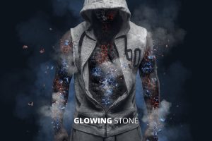 Glowing Stone Photoshop Action