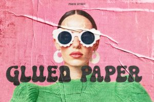 Glued Paper Texture Photo Effect