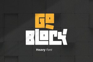 Goblock – Heavy Font