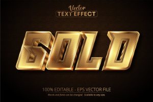 Gold – Editable Text Effect, Font Style