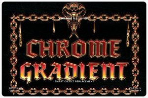 Gold Chrome Text Effect