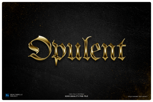 Gold Chrome Text Effect