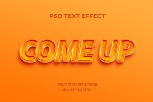 Gold glossy text effect