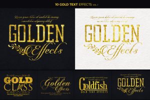 Gold Text Effects 1