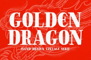 Golden Dragon – Hand-drawn Serif