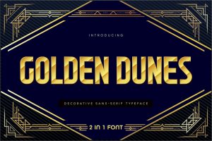 Golden Dunes – Festive Font