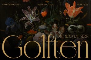 Golften – Art Noveau Serif