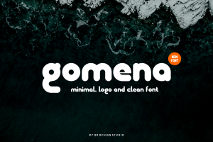 Gomena – Minimal & Rounded Font