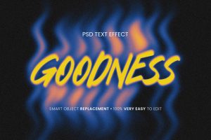 Goodness melt text effect for photoshop