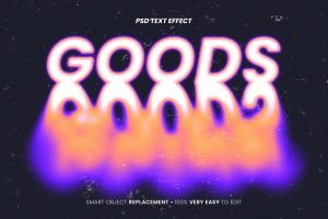 Goods Melting Text Effect