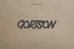 Gortson – Graffiti Font