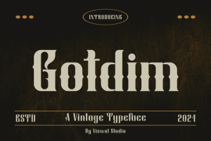 Gotdim – Vintage Font